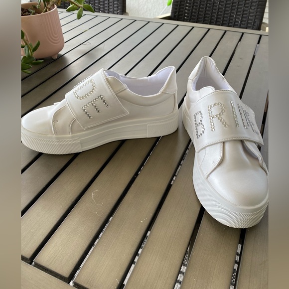 Lulus Bride2Be White Rhinestone Sneakers - Picture 10 of 13